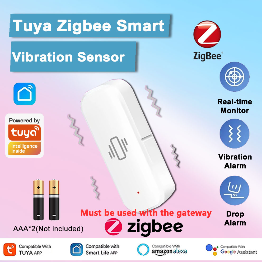 Smart Home Google Assistant - Tuya Zigbee Smart Vibration Sensor Detection