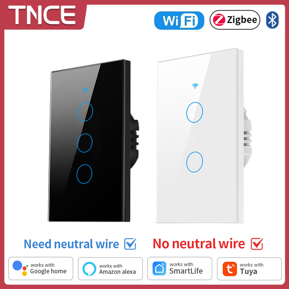 Smart Home Google Assistant - TNCE Tuya WiFi/Zigbee Smart Light Switch,