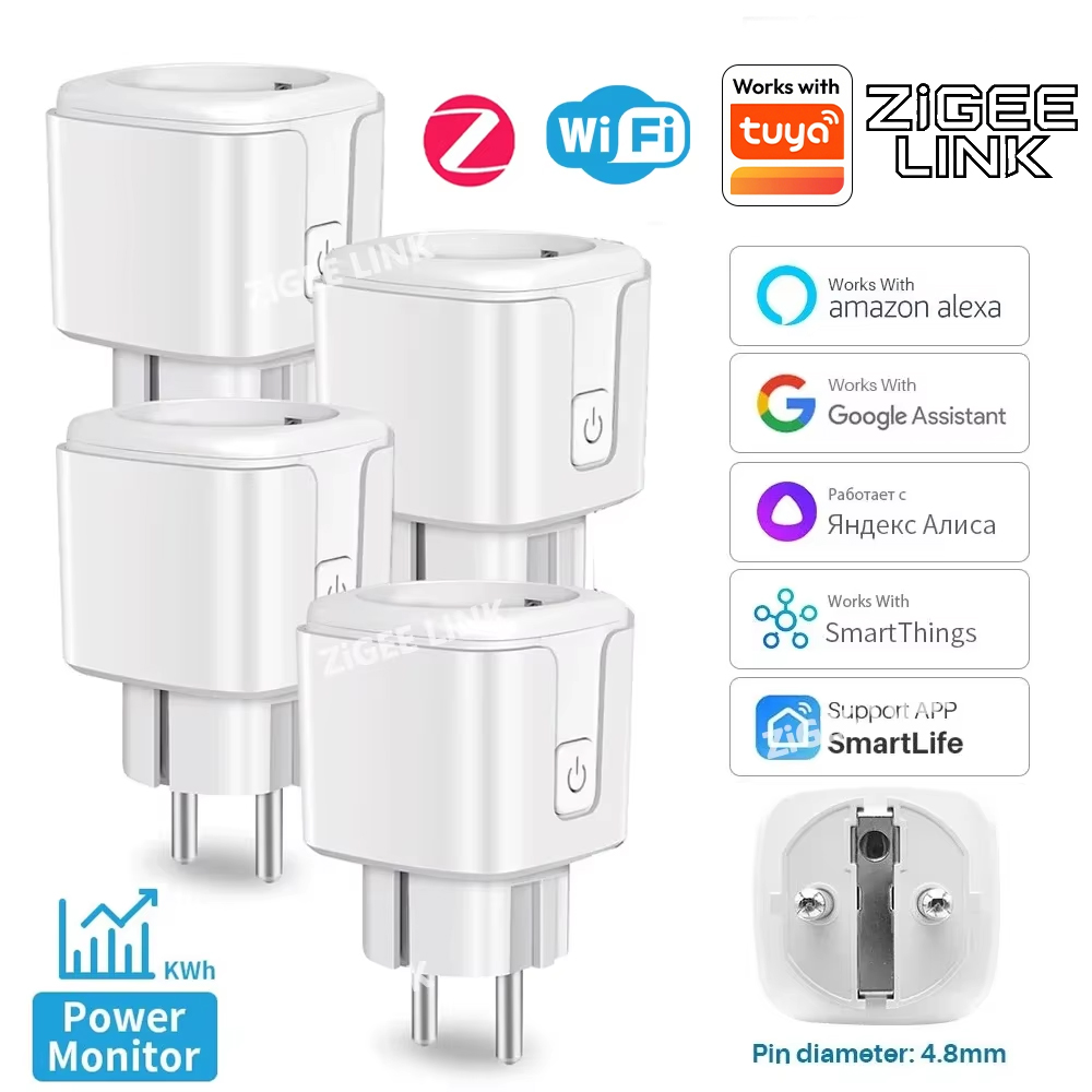Smart Wall Socket - ZigBee EU Plug 16A/20A Smart Plug