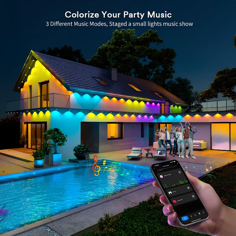 150FT 90LED Smart RGBIC Perman - Smart Home Yellow recension och pris