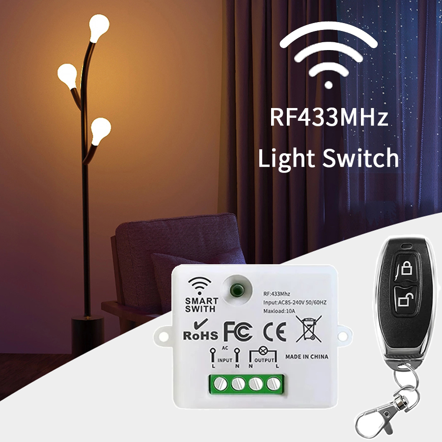 RF 433MHz Wireless Remote Cont - Smart Home Sistem recension och pris
