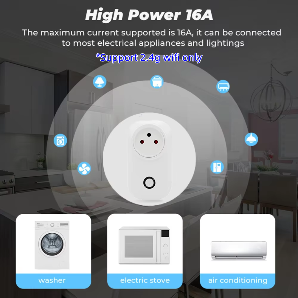 Tuya Smart Socket IsraeL Plug  - Smart Wall Socket recension och pris