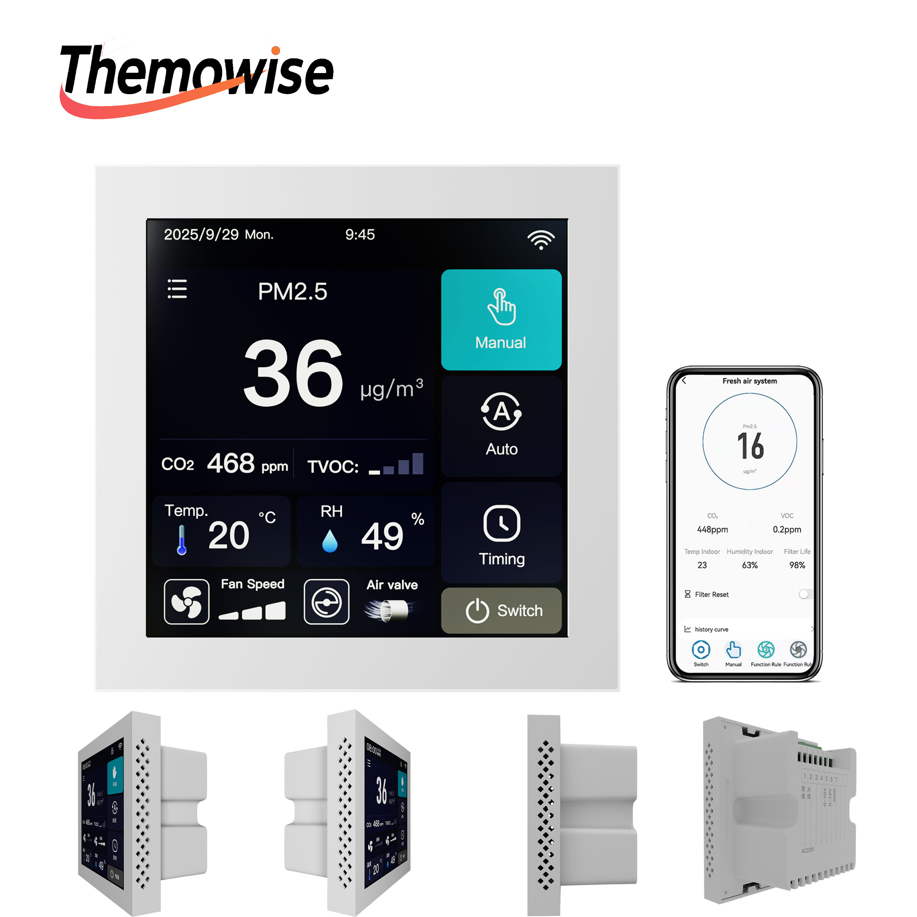 WIFI Home Smart Air Quality Ma - Smart Home Ventilation System recension och pris