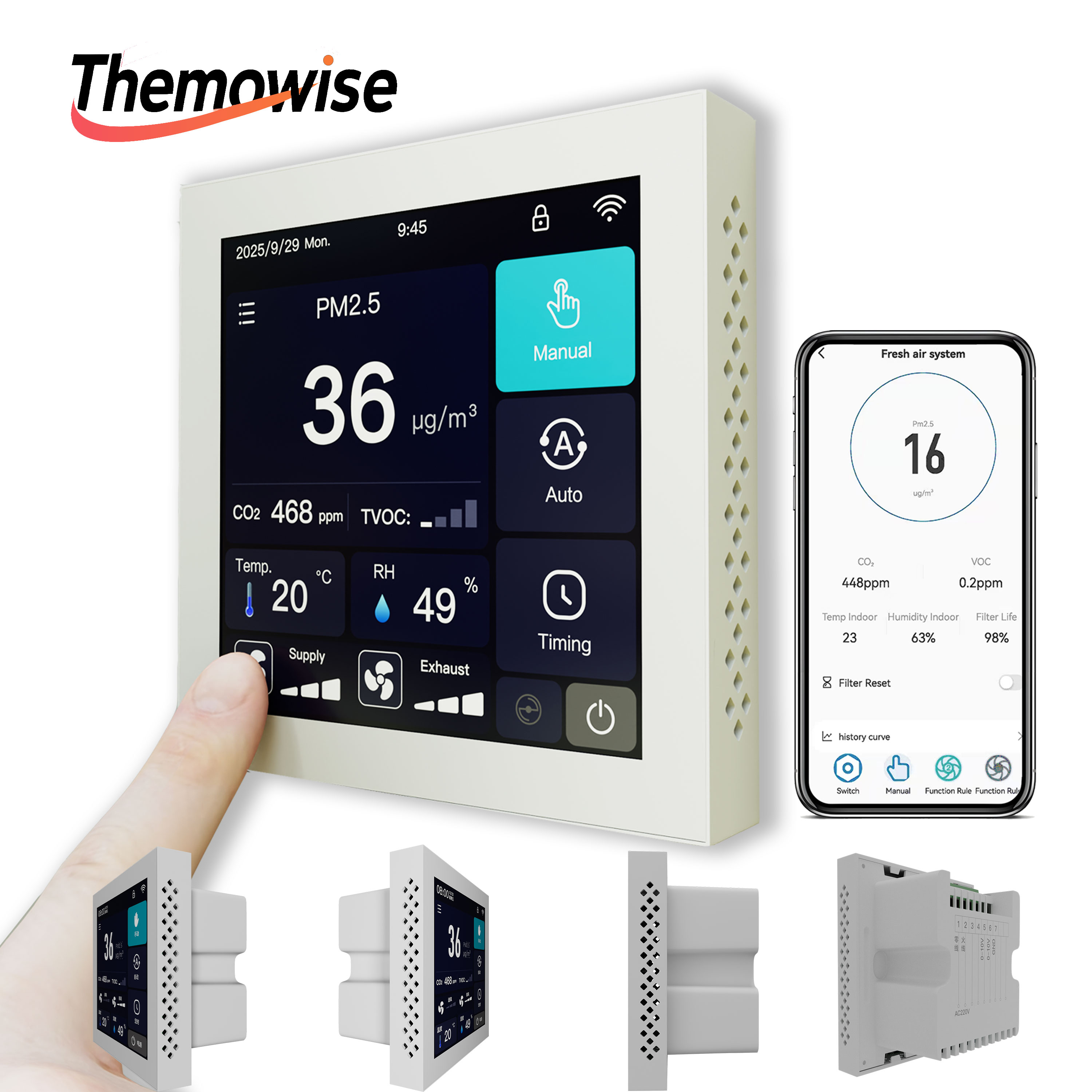 WIFI Home Smart Air Quality Ma - Smart Home Ventilation System recension och pris