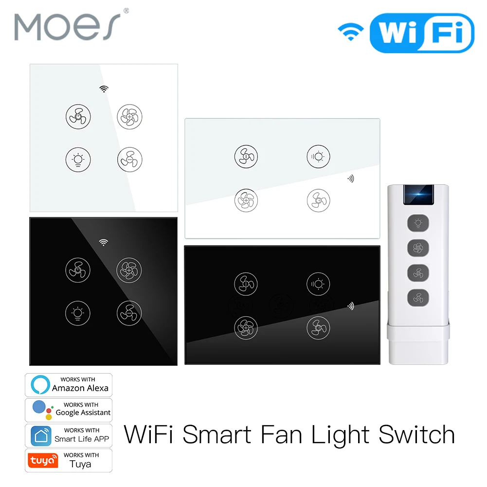 New WiFi RF Smart Ceiling Fan  - Smart Home Ventilation System recension och pris