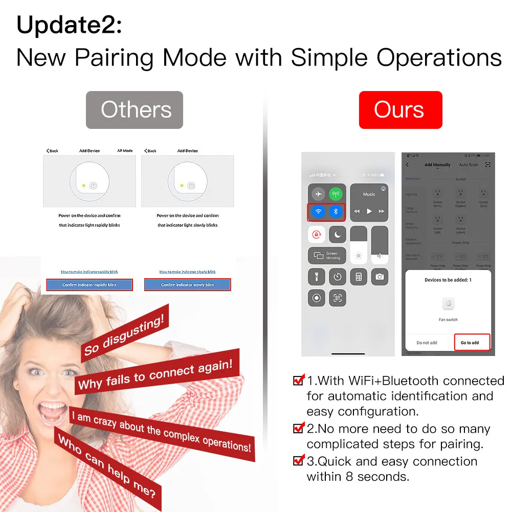 New WiFi RF Smart Ceiling Fan  - Smart Home Ventilation System recension och pris