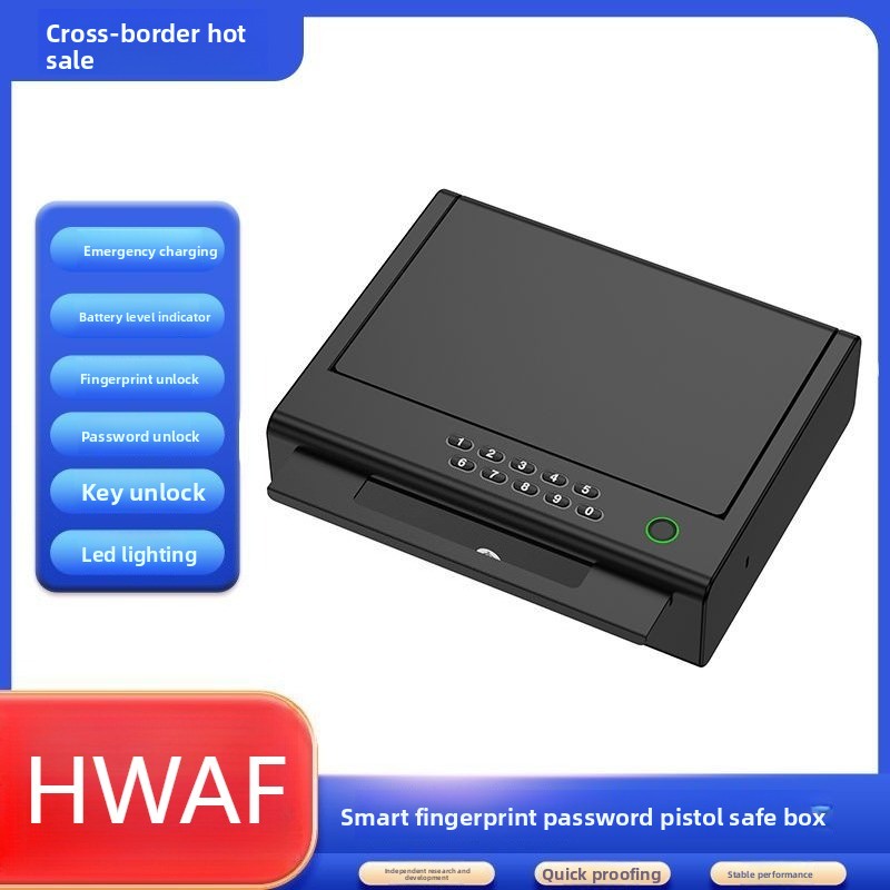 Smart Fingerprint Handgun Safe - Smart Home Box recension och pris