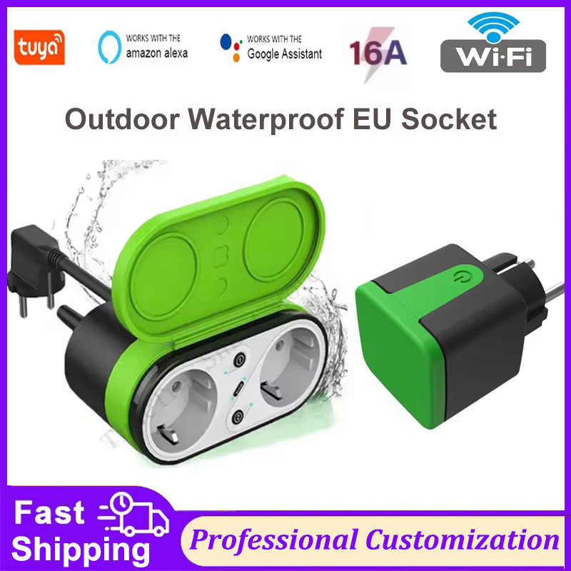 Tuya EU 16A Wifi Smart Outdoor - Smart Wall Socket recension och pris