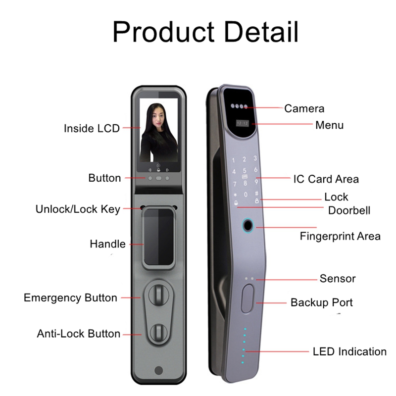 Tuya Wifi Electronic Fingerpri - Smart Home Door Lock recension och pris