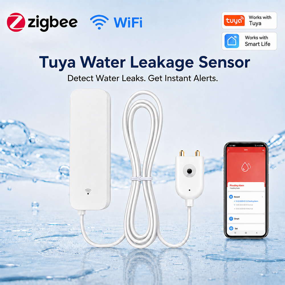 ZigBee WiFi Water Leak Sensor  - Smart Home Sistem recension och pris