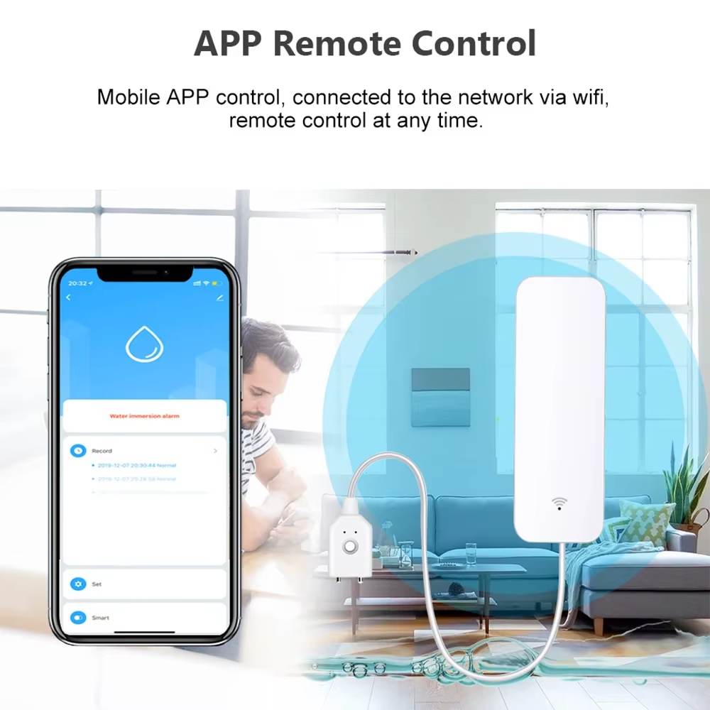 ZigBee WiFi Water Leak Sensor  - Smart Home Sistem recension och pris