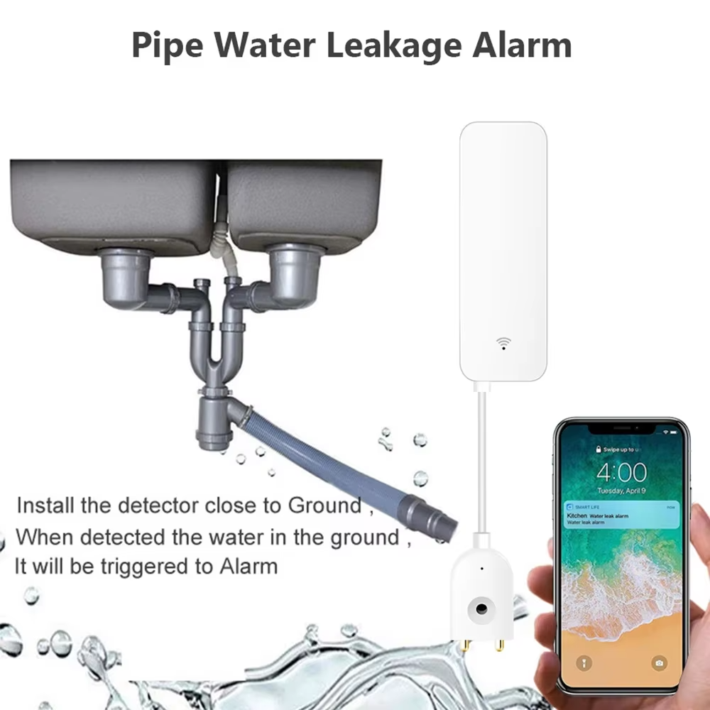 ZigBee WiFi Water Leak Sensor  - Smart Home Sistem recension och pris