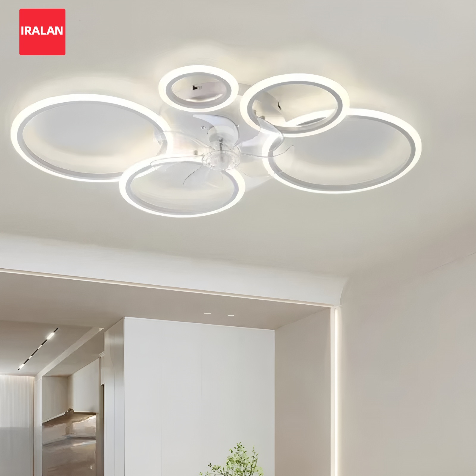 Ring Ceiling Fan with LED Ligh - Smart Home Ventilation System recension och pris