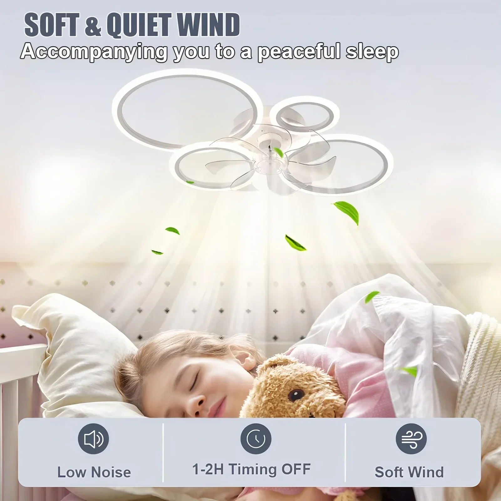 Ring Ceiling Fan with LED Ligh - Smart Home Ventilation System recension och pris