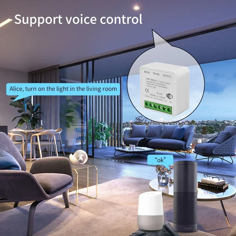 Tuya WiFi Smart Switch Module  - Smart Home Google Assistant recension och pris