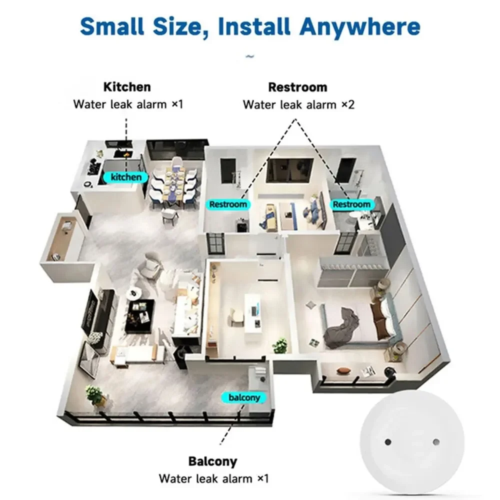 Zigbee Water Leak Sensor for T - Smart Home Sistem recension och pris
