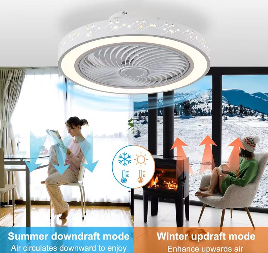 46CM Smart App Ceiling Fan wit - Smart Home Ventilation System recension och pris