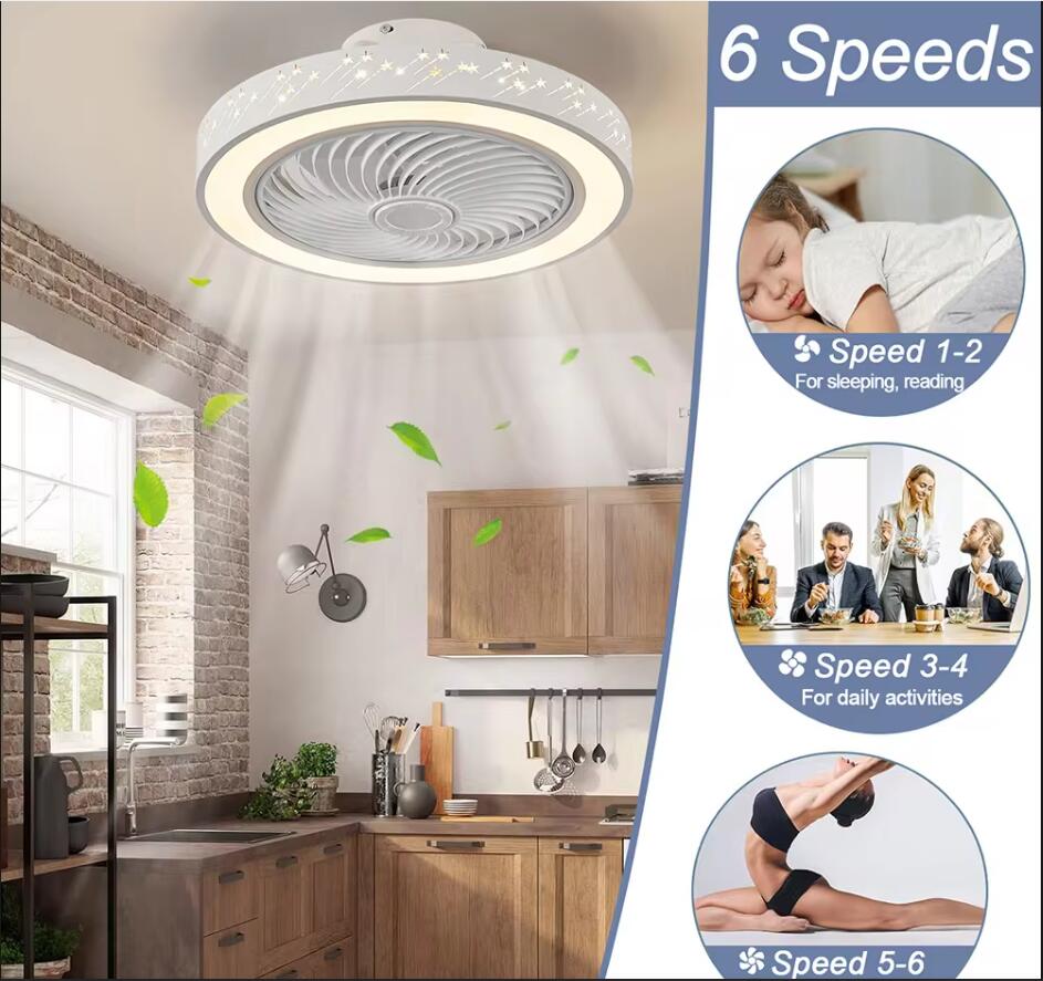 46CM Smart App Ceiling Fan wit - Smart Home Ventilation System recension och pris