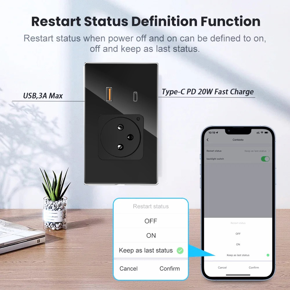 Adea Wifi Tuya Wall Socket Usb - Smart Wall Socket recension och pris