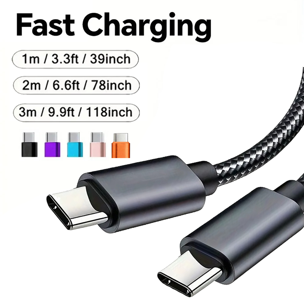 60W Braided USB C Cable 1M 2M  - Smart Home Samsung recension och pris