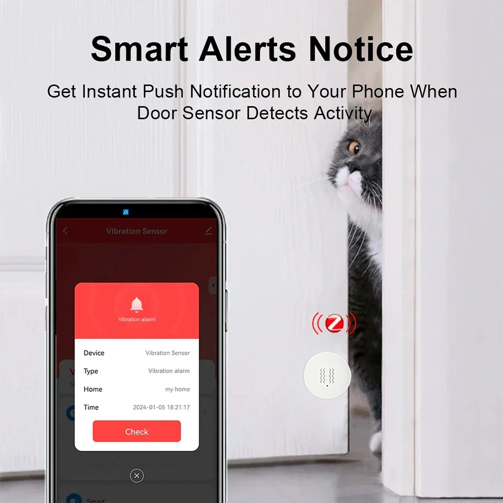 Tuya ZigBee Smart Vibration &  - Smart Home Google Assistant recension och pris