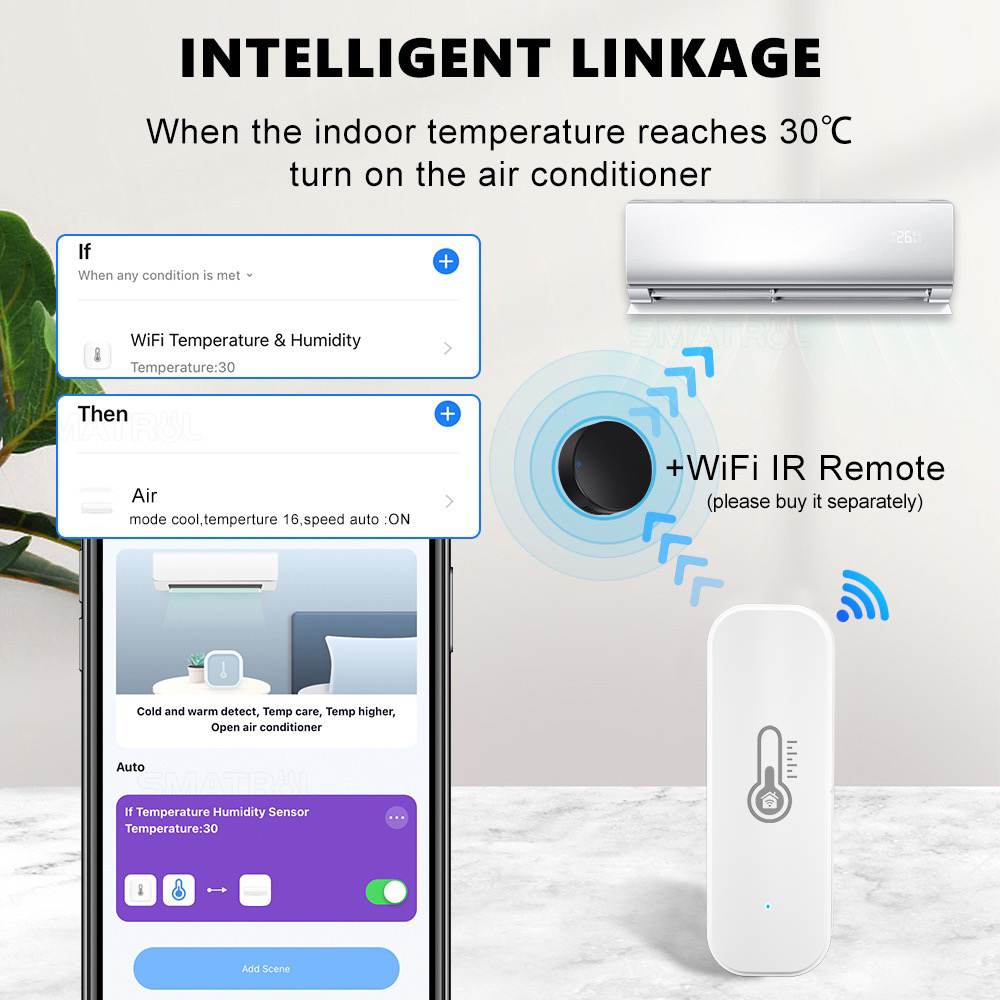 Tuya WiFi/ZigBee Temperature a - Smart Home Google Assistant recension och pris