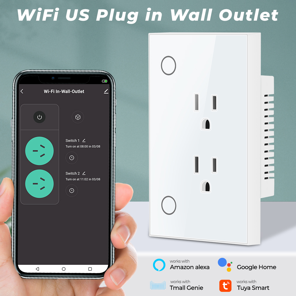 16A Tuya Wifi Socket Us Plug O - Smart Wall Socket recension och pris