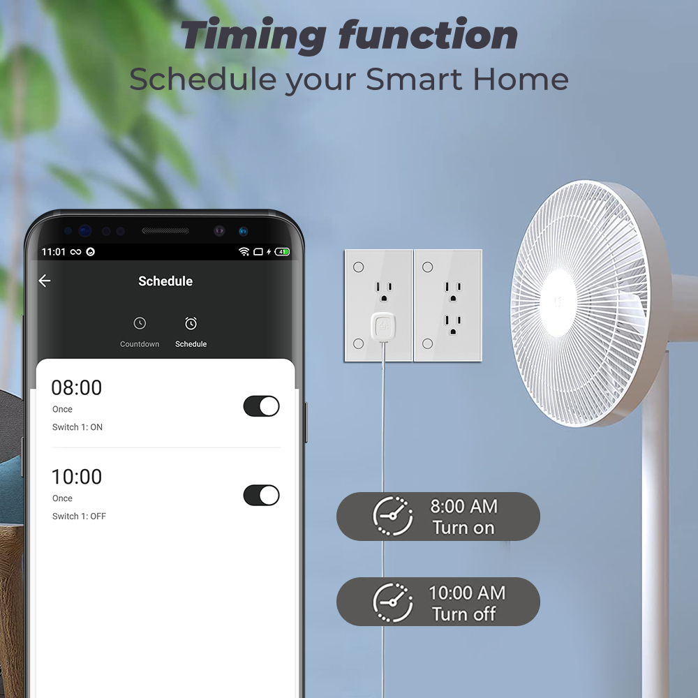 16A Tuya Wifi Socket Us Plug O - Smart Wall Socket recension och pris