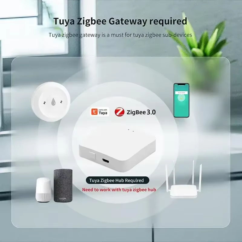 Tuya ZigBee 3.0 Water Leak Det - Smart Home Sistem recension och pris
