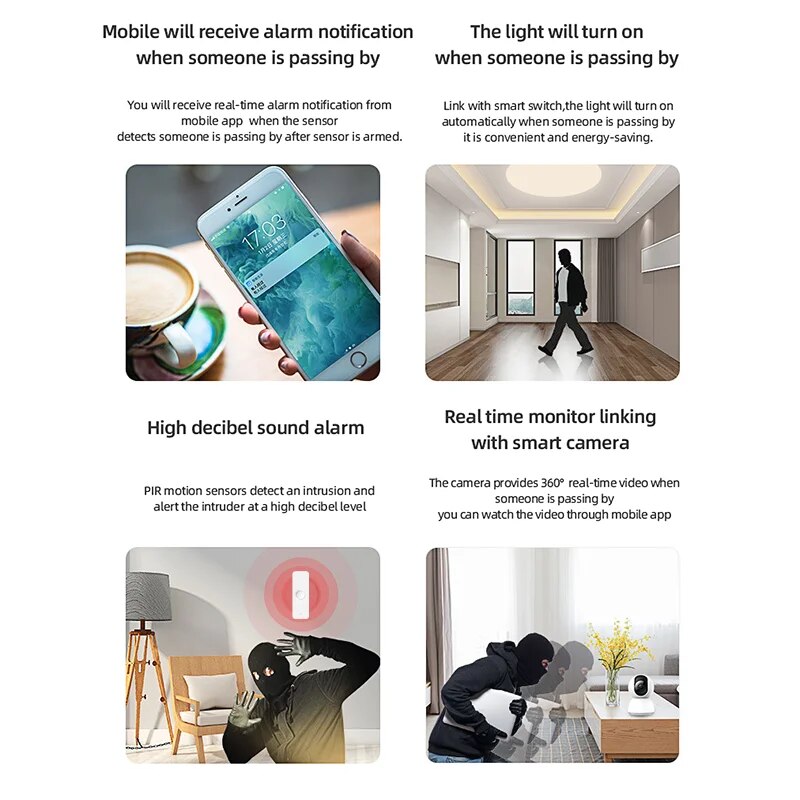 Tuya WiFi Zigbee PIR Motion Se - Smart Home Google Assistant recension och pris