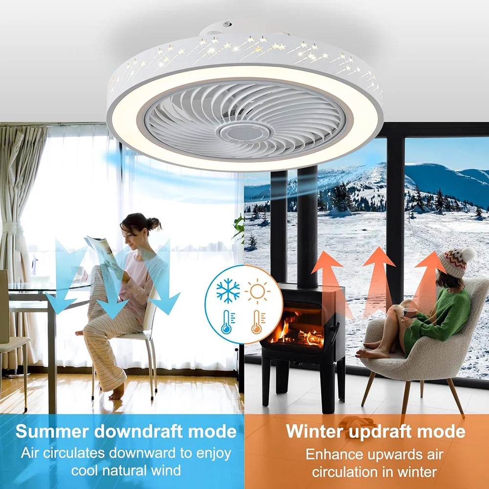 Smart App ceiling fan 46CM fan - Smart Home Ventilation System recension och pris