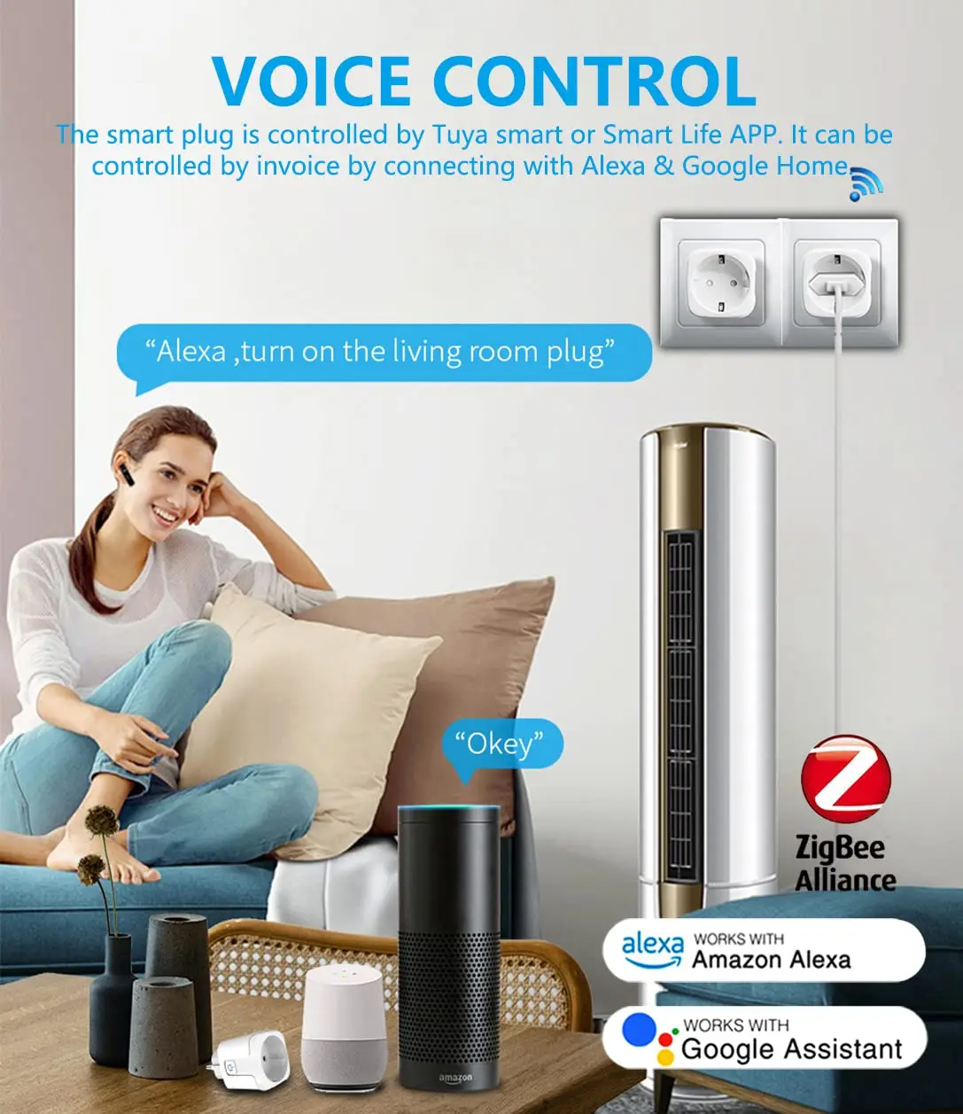 ZigBee EU Plug 16A/20A Smart P - Smart Wall Socket recension och pris