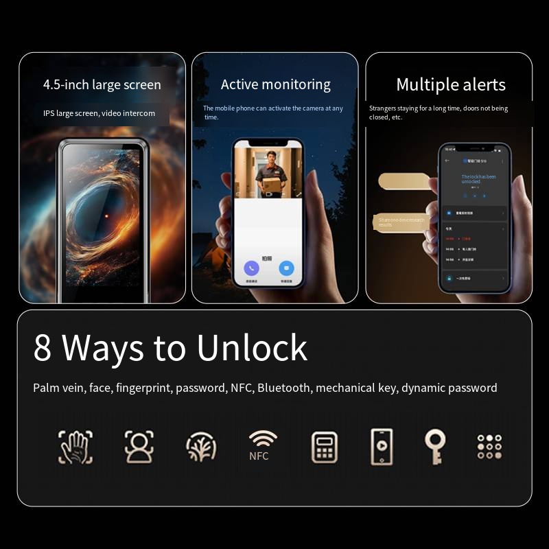 YN S11M Smart Home Digital Ele - Smart Home Door Lock recension och pris