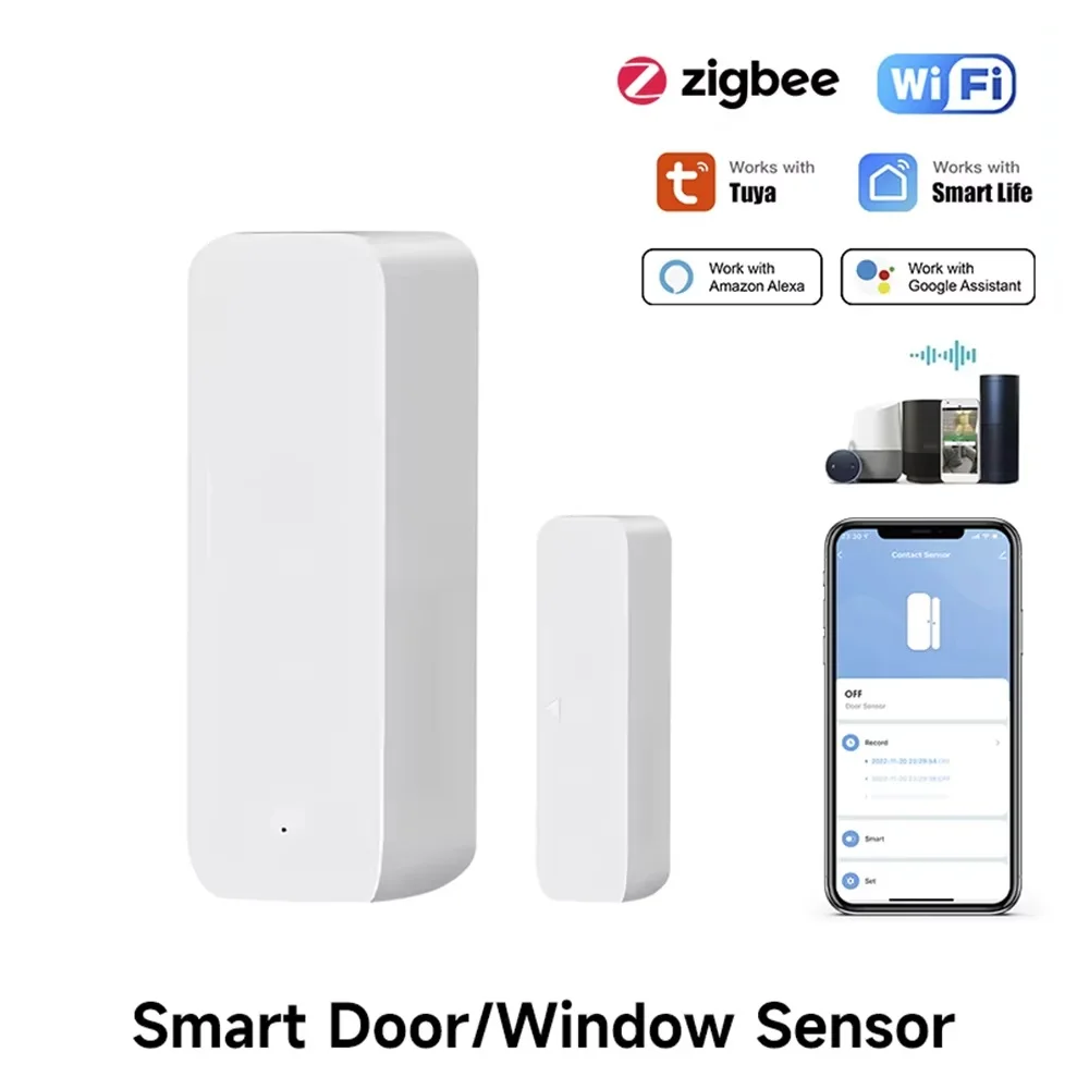 Tuya Zigbee/WiFi Magnetic Door - Smart Home Google Assistant recension och pris
