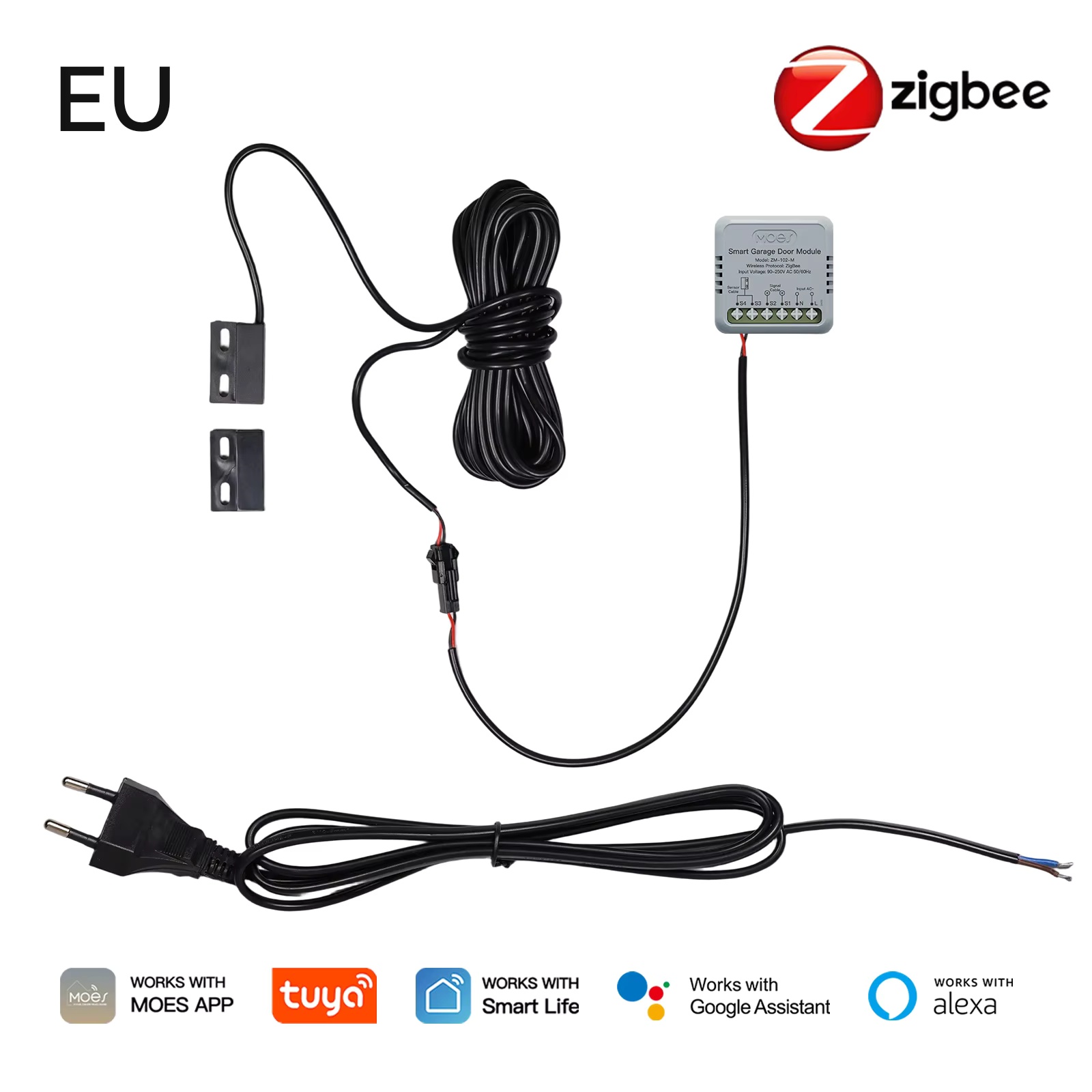 MOES Zigbee Garage Door Contro - Smart Home Google Assistant recension och pris