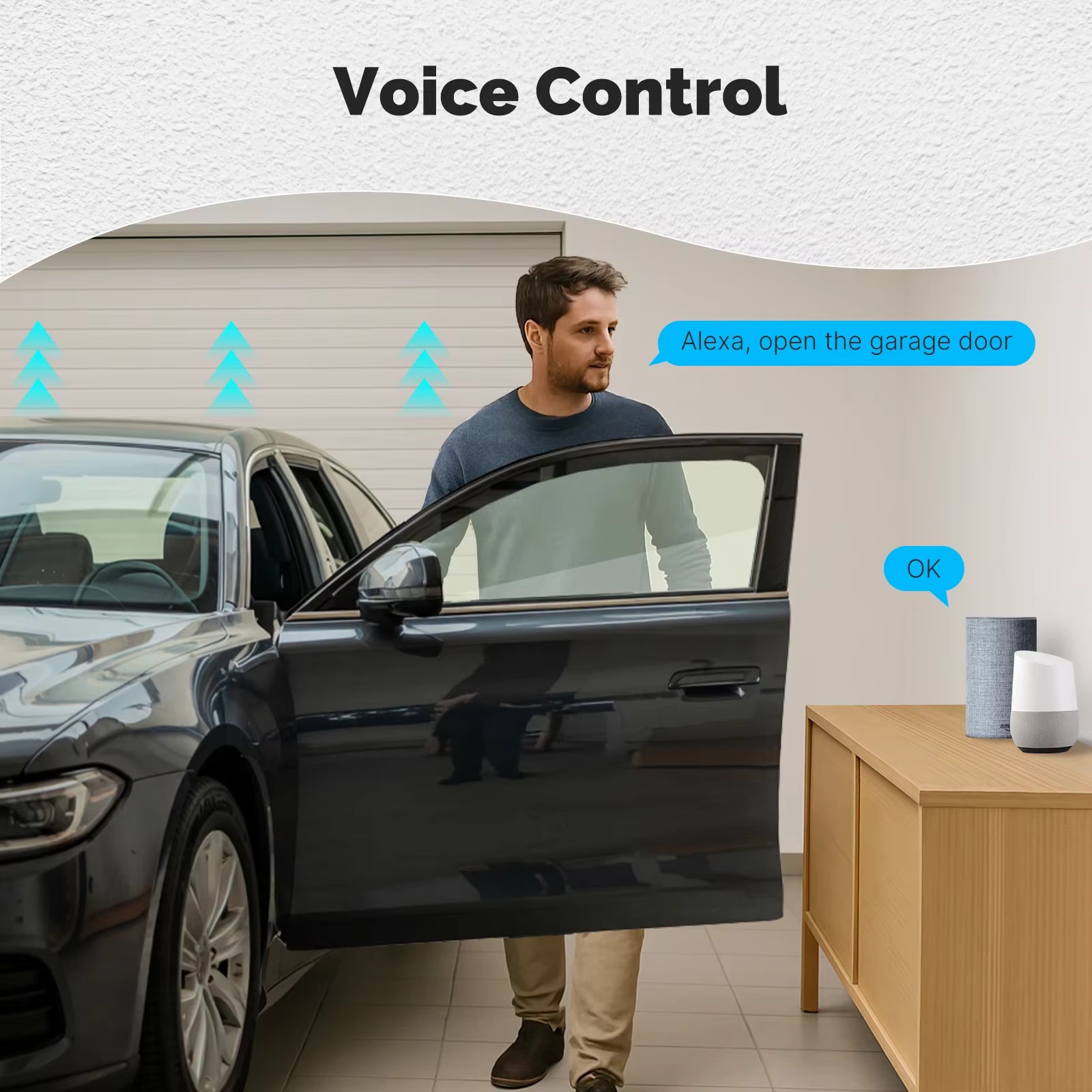 MOES Zigbee Garage Door Contro - Smart Home Google Assistant recension och pris