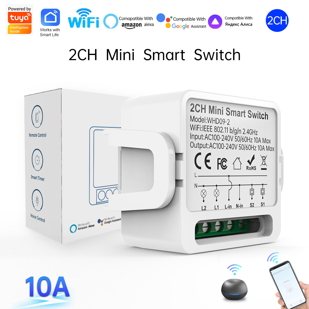 2 Way Tuya Smart Switch 2Gang  - Smart Home Sistem recension och pris