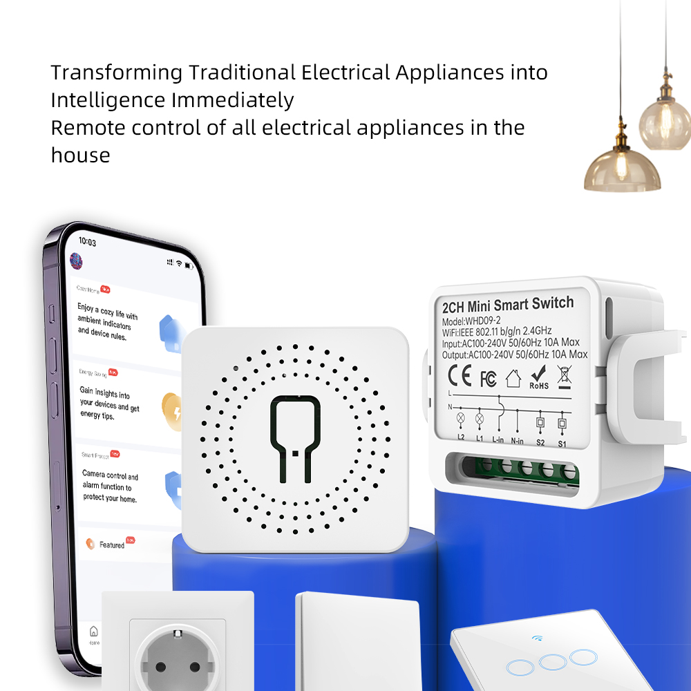 2 Way Tuya Smart Switch 2Gang  - Smart Home Sistem recension och pris