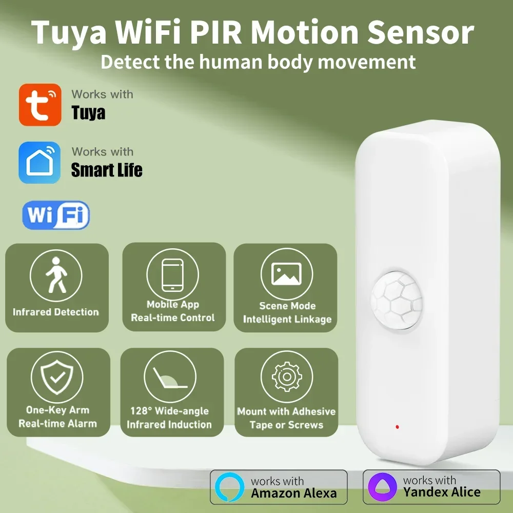 Tuya WiFI Motion Sensor PIR Sm - Smart Home Sistem recension och pris