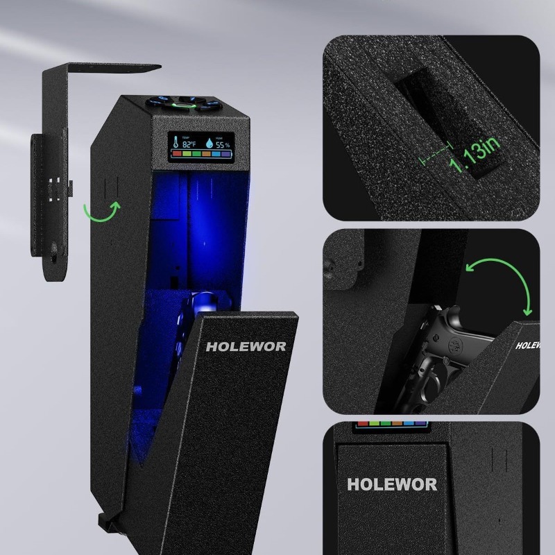 Smart Fingerprint Handgun Safe - Smart Home Box recension och pris