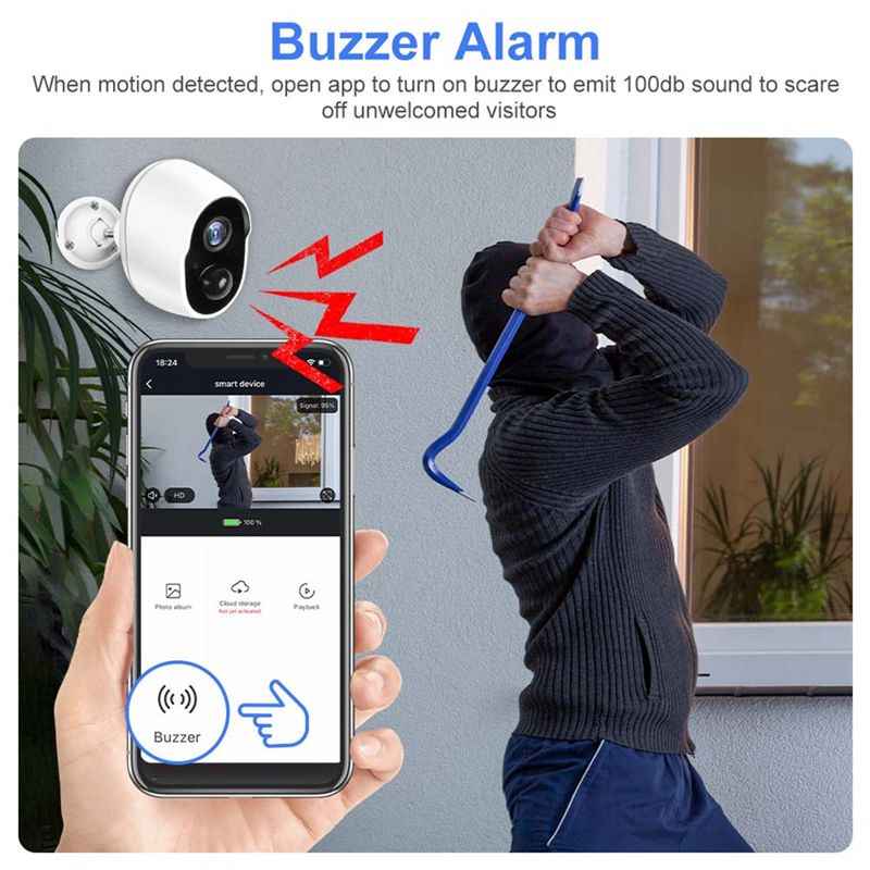 BTLIFE-3MP 9000Mah Battery WIF - Smart Home Yellow recension och pris
