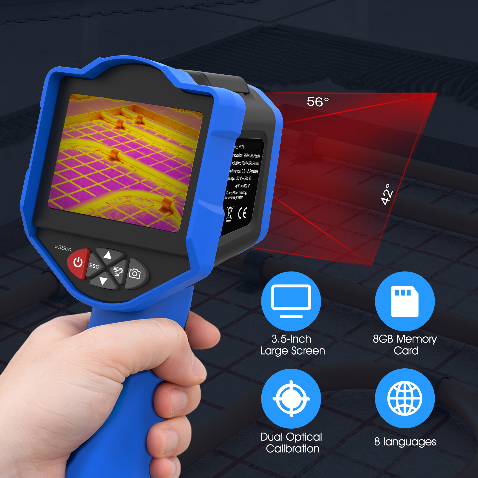 HoldPeak Thermal Imaging Camer - Smart Home Hvac recension och pris